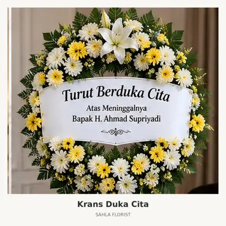 Krans Bunga Duka Yasmin Bogor